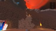 Players must start their ascent to the peak of the mountain from the bottom (Image via Roblox)